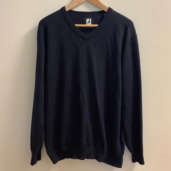 FOOTJOY Golf Leisure V-neck Sweater. Size L/XL - Picture 2 of 8